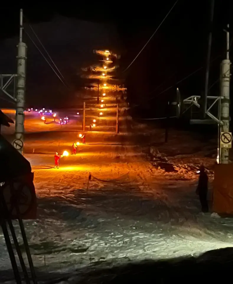 Night Skiing in Vallorcine